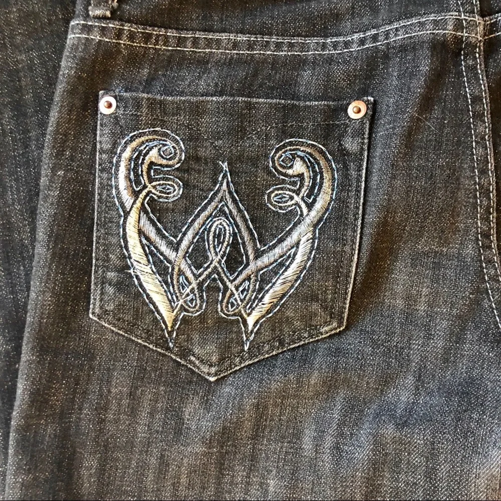 Wicked West black denim boot cut jeans, 4 - Picture 2 of 7